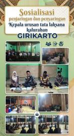 Sosialisasi Penjaringan dan Penyaringan Kepala Urusan Tata Laksana Kalurahan Girikarto